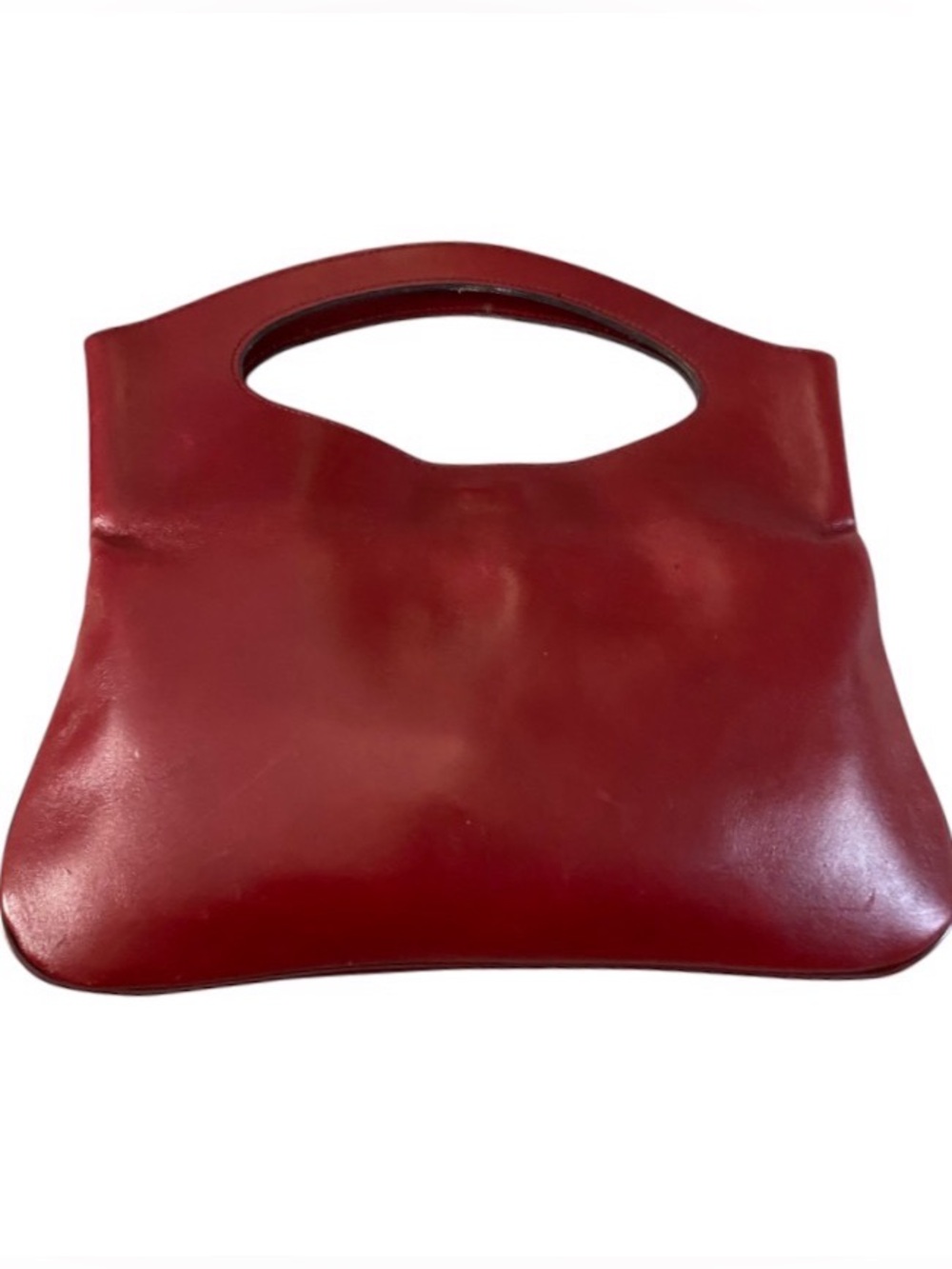 Vintage Etienne Aigner burgundy leather satchel - Picture 3 of 11